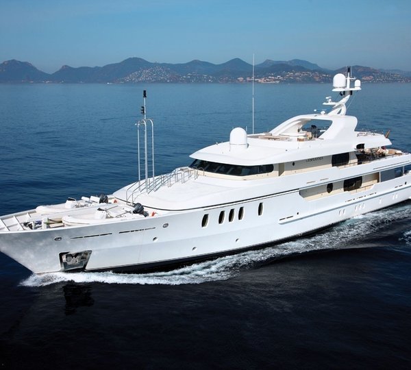 55m AMELS Superyacht Touches Water — Yacht Charter & Superyacht News